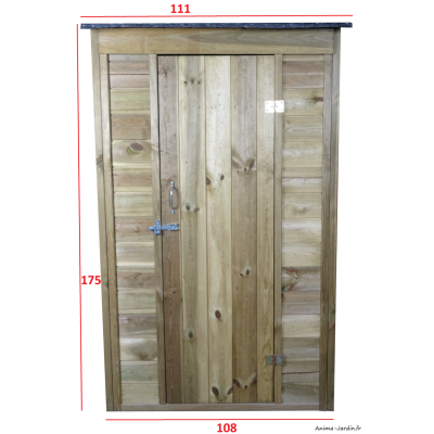 Armoire de jardin en bois, Autoclave, 0,71 m², Foresta