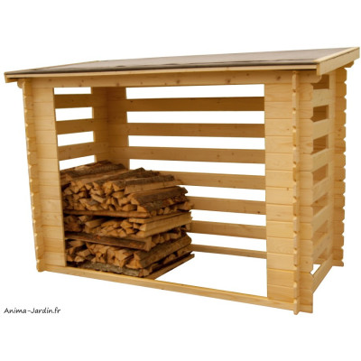 Abri bûches en bois, 4 stères, 2,80 m² Foresta