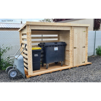 Abri bûches et Armoire en bois, 4,01 m², Foresta