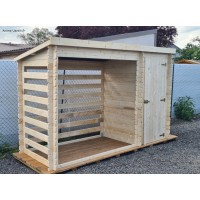 Abri bûches et Armoire en bois, 4,01 m², Foresta