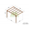 Pergola adossée en bois, Burgos