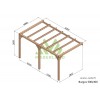 Pergola adossée en bois, Burgos