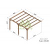 Pergola adossée en bois, Burgos