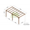 Pergola adossée en bois, Burgos