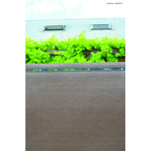 Brise-vue chocolat, Elégance/Signature, 200 g/m², 95% occultant, Ideal Garden