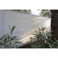 Brise-vue gris, Elégance/Signature, 200 g/m², 95% occultant, Ideal Garden