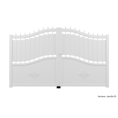 Portail Battant 3,5 m, Aluminium, Traditionnel, Ines