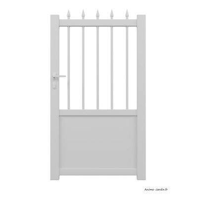 Portillon poussant 1 m, Aluminium,  Traditionnel, Esaline