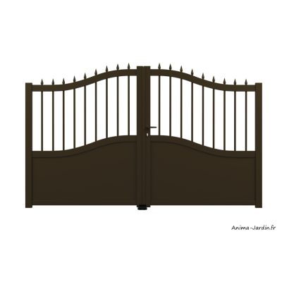 Portail Battant 3 m, Aluminium, Traditionnel, Esaline
