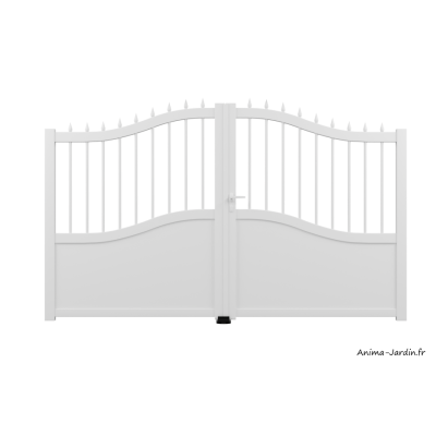 Portail Battant 3 m, Aluminium, Traditionnel, Esaline