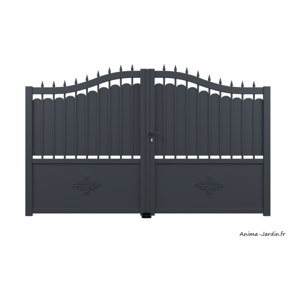 Portail Battant 3 m, Aluminium, Traditionnel, Rosalie