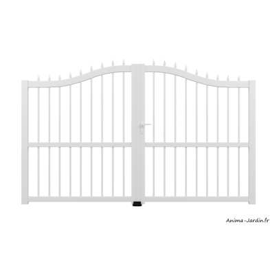 Portail Battant 3,5 m, Aluminium, Traditionnel, Megan