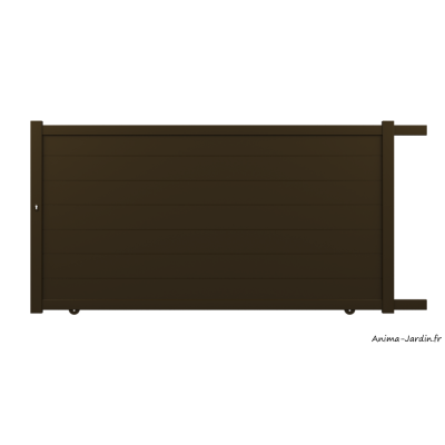 Portail coulissant 3,6 m, Aluminium, Actuel, Alban