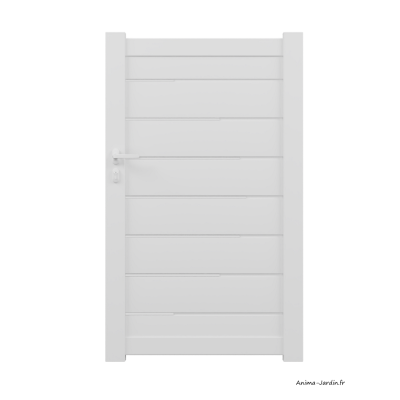 Portillon poussant 1 m, Aluminium, Actuel, Lucien