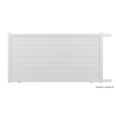 Portail coulissant 4,1 m, Aluminium, Actuel, Lucien