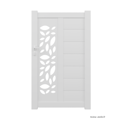 Portillon poussant 1 m, Aluminium, Actuel, Ambroise