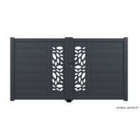 Portail battant 3 m, Aluminium, Actuel, Ambroise