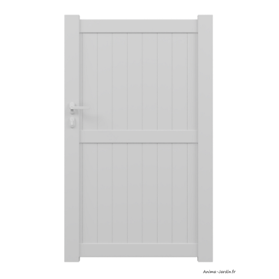 Portillon poussant 1 m, Aluminium, Classique, Noelia