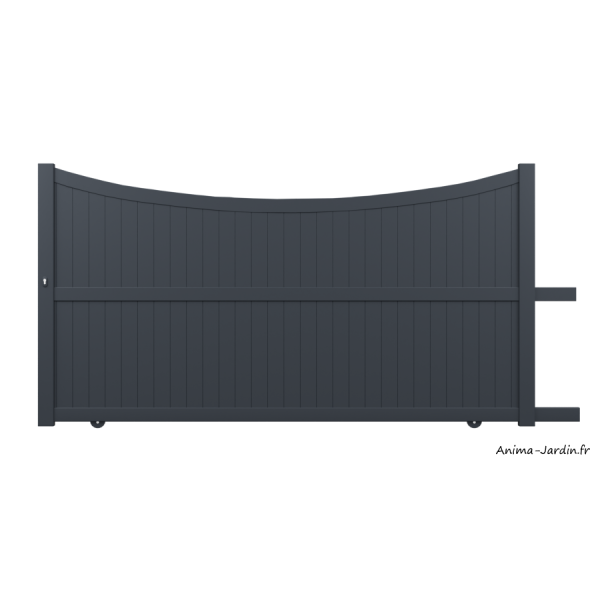 Portail coulissant 3,6 m, Aluminium, Classique, Noelia