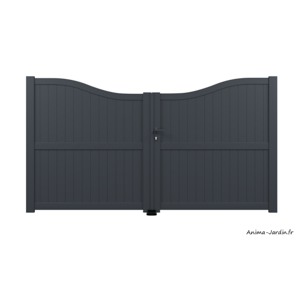 Portail battant 3 m, Aluminium, Classique, Lucie
