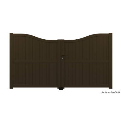 Portail battant 3,5 m, Aluminium, Classique, Lucie