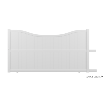 Portail coulissant 3,6 m, Aluminium, Classique, Lucie