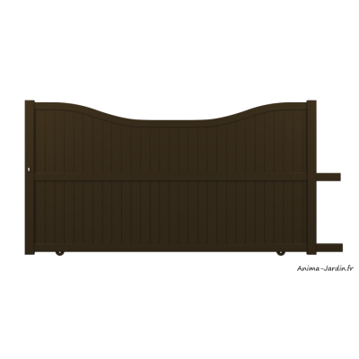 Portail coulissant 4,1 m, Aluminium, Classique, Lucie