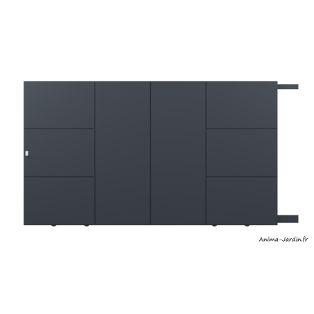 Portail coulissant 4,1 m, Aluminium, Design, Achille