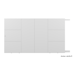 Portail coulissant 3,6 m, Aluminium, Design, Achille