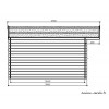 Grand abri de jardin en bois 34mm, Linz, 13m², 2 portes, Solid, pas cher, achat