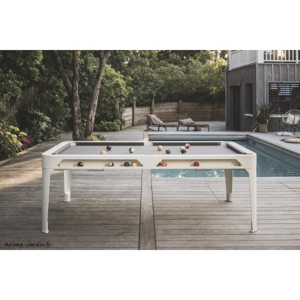 Table de Billard Blanche, Cornilleau, table 2 en 1, Extérieur
