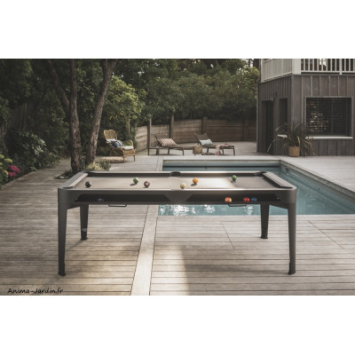 Table de Billard Grise, Cornilleau, table 2 en 1, Extérieur