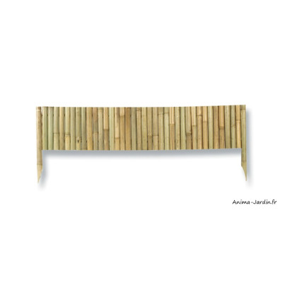 Bordure décorative de jardin 100 cm, Bamboo Border Clair