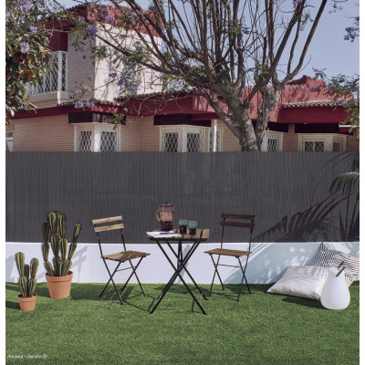 Canisse d'osier semi-synthétique Vimet Lop Anthracite, Occultation 3/5