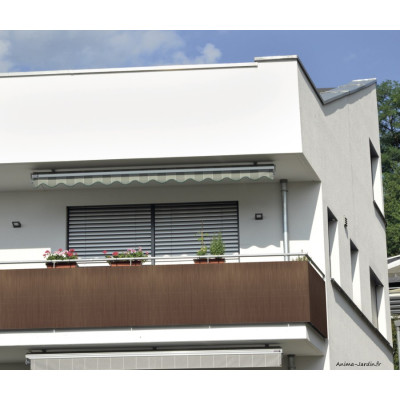 Canisse d'osier semi-synthétique Vimet Lop Chocolat, Occultation 3/5