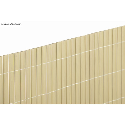 Canisse PVC Recycane 20 Bambou, Occultation 100%