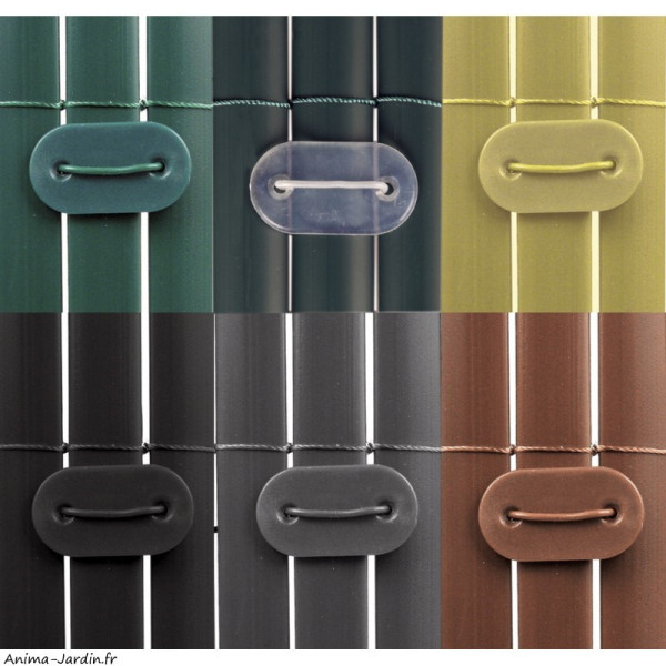 Lot de 26 fixations Fixcane pour brise-vue et canisse