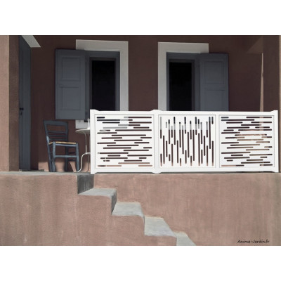 Panneau décoratif Nautic Panel, 1 x 1 m, Blanc