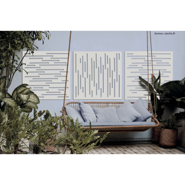 Panneau décoratif Nautic Panel, 1 x 1 m, Blanc