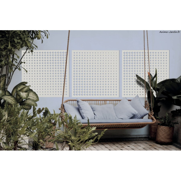 Panneau décoratif Moon Panel, 1 x 1 m, Blanc