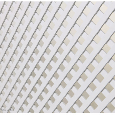 Treillis PVC 18 mm, 1x2 m, Decory Quadra