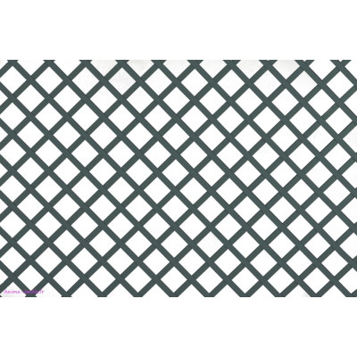Treillis PVC 48 mm, 1x2 m, Decory Quadra