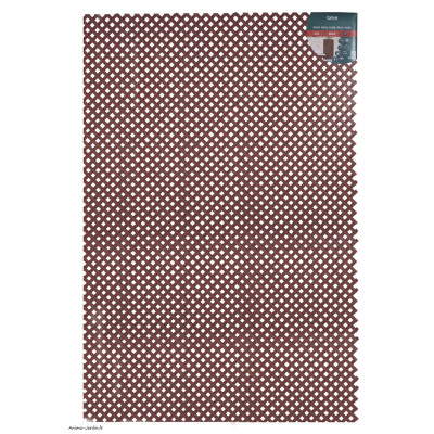 Panneau Treillis PVC marron, Decory Lop