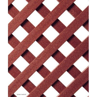 Panneau Treillis PVC marron, Decory Lop
