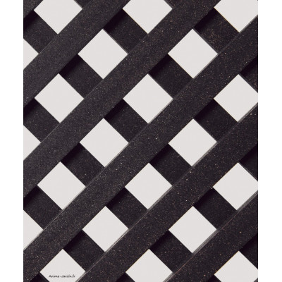 Panneau Treillis PVC anthracite, Decory Lop
