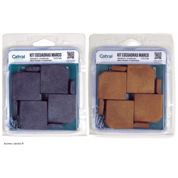 Lot de 4 équerres d'encadrements pour profil U Decory Lop