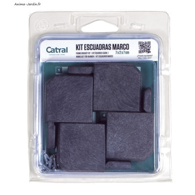 Lot de 4 équerres d'encadrements pour profil U Decory Lop