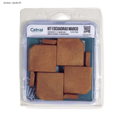 Lot de 4 équerres d'encadrements pour profil U Decory Lop