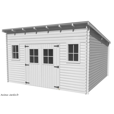 Abri de jardin en bois 28 mm, 17,33 m², Foresta