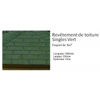 Shingles vert spécial toiture pour Abri de jardin, solid, achat, vente